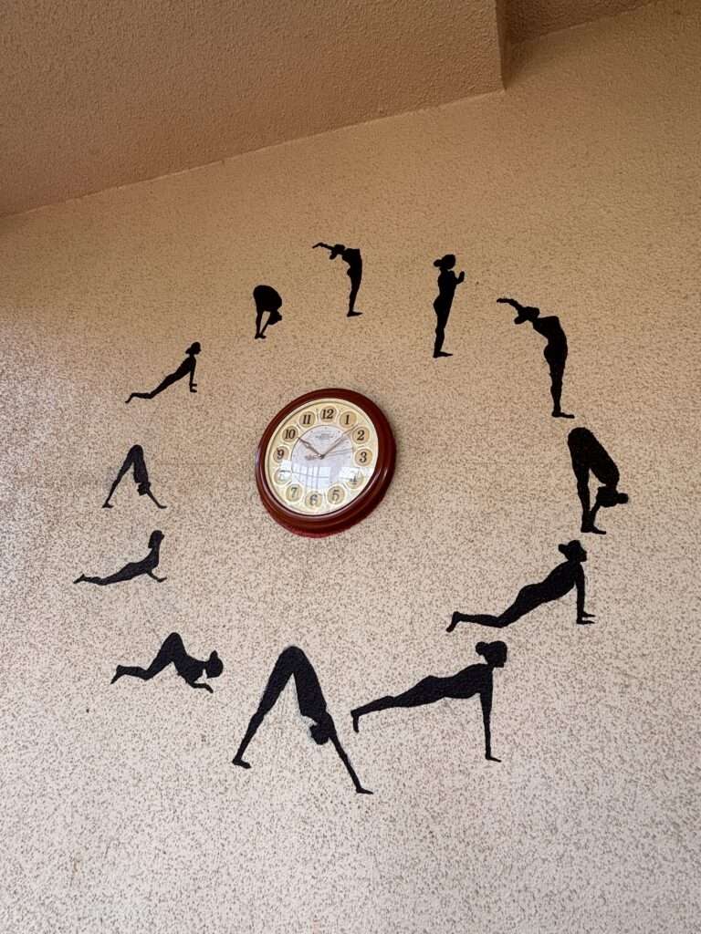 Suryanamaskar clock @Athang resort