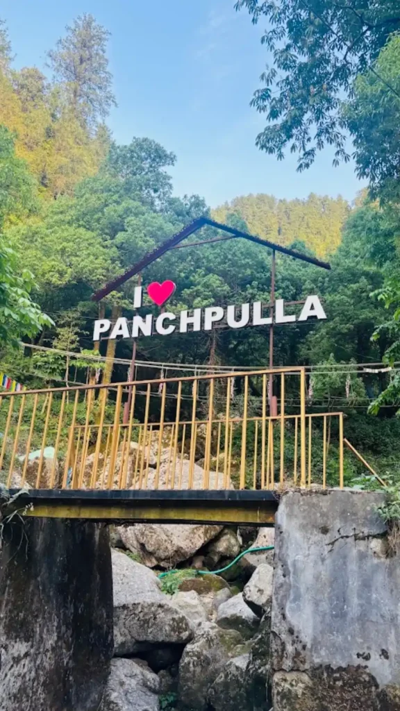 places to visit in Dalhousie in one day- Panchpulla waterfall trek