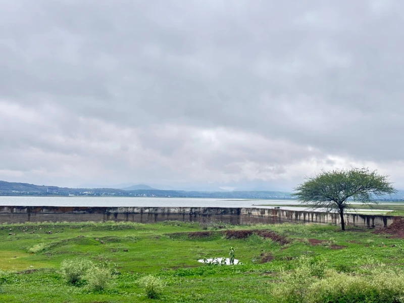 Gangapur Dam Nashik, view from MTDC Grape Park Resort in Nashik