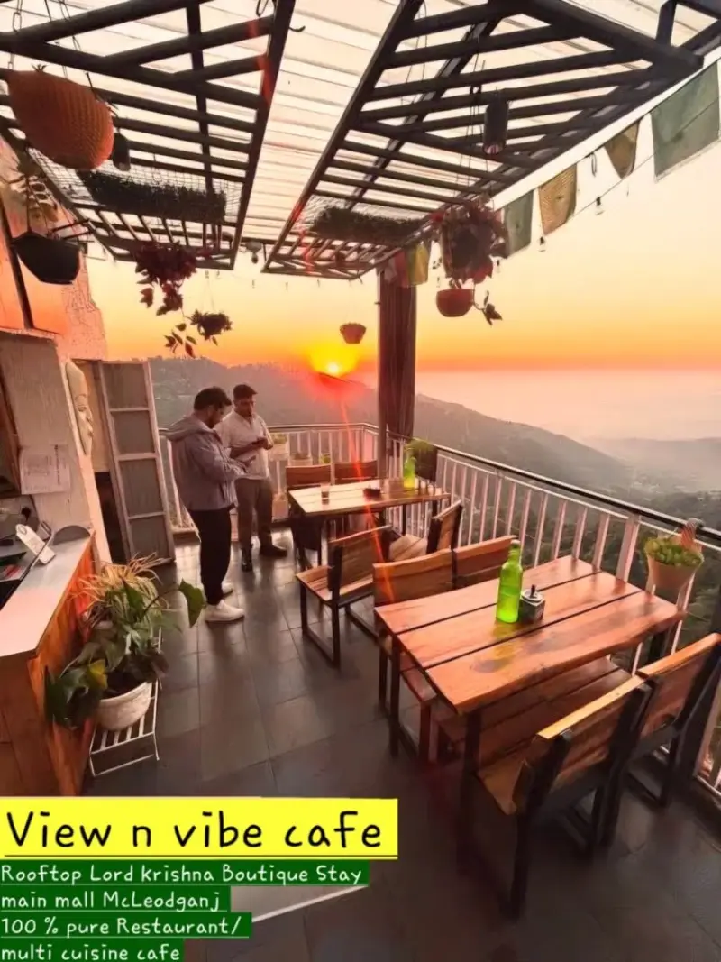 lord krishna boutique rooftop cafe in mcleod ganj
